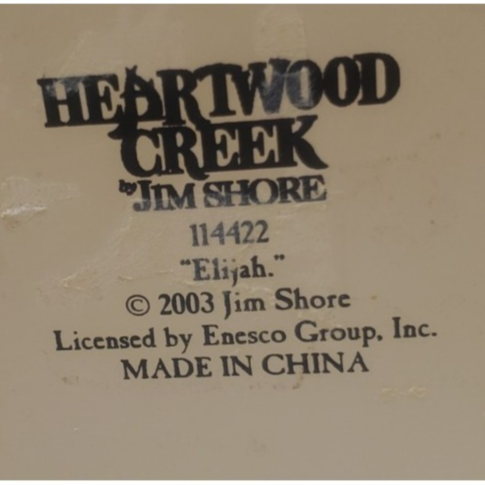 Vintage Jim Shore Heartwood Creek Cat Elijah 114422/ Jasper 114424‎ Ensco Figure - Picture 6 of 9